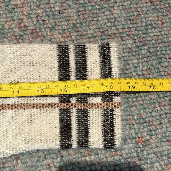 M&Co ladies size 6 (small) Mock Neck sweater with mettalic stripes - Picture 7 of 9